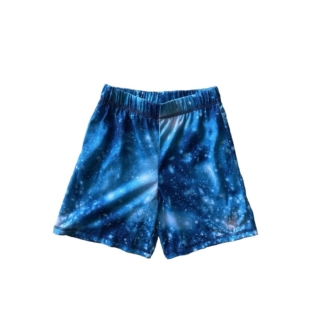 NWT Cuddl Duds Boys 6/7 Sleep Jam Shorts Blue Galaxy Print NEW